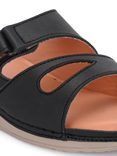 Image of Karaddi Women's Flats Sandal | Platform Heels Soft Cushion Ortho Sandals for Ladies Fashion | Comfort Open Toe Sandal