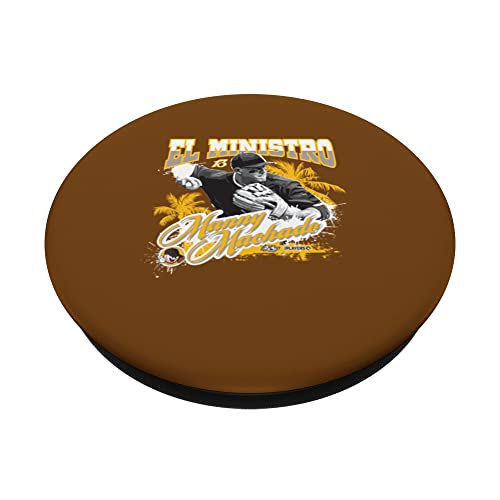 Manny Machado San Diego Baseball Sket One x MLB Players PopSockets Swappable PopGrip, Black - Image 2