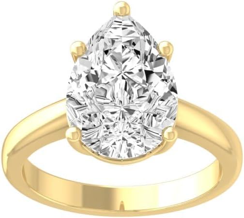 1 Carat -5 Carat (CT. T.W.) IGI Certified Fancy Cuts Lab Grown Diamond Solitaire Engagement Ring | 14K White or Yellow Gold Wedding Anniversary Ring | D-F Color and VS1 Clarity