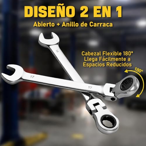 Juego de llaves españolas combinadas 5 Imagen adicional