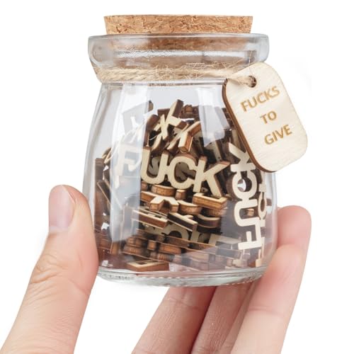 Fuck to Give,Fuck Jar Gift,Birthday Gifts for Men Women,Retirement Gift Gag Gifts Funny Adult,Valentine's Day,Christmas Decorations.