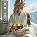 ViLoSa Tibetan Singing Bowl Set — Meditation Sound Bowl Handcrafted in Nepal with Striker & 2PC Cushion -ENHANCES YOGA, MEDITATION, PRAYER Mindfulness, and Stress Relief Unique Spiritual Gifts (5.2