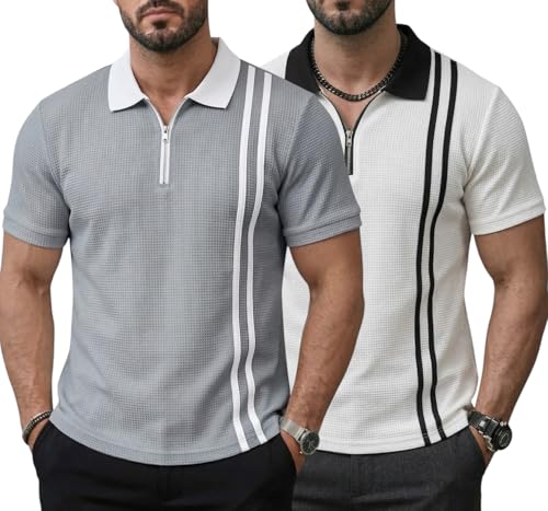 Image of JVX Men Polo T Shirt || Waffle Polo T Shirt for Men || Regular Fit Knitted Tshirt for Man || Coller T-Shirt (Available in Plus Size, Also Available in Combo Packs) (MRT-224)