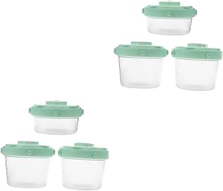 Toyvian 6 Peças Caixa De Leite Em Pó Recipientes De Alimentos Fórmula Para Bebê Em Pó Dispensador De Fórmula Para Viagem Recipiente Dispensador De Fórmula Para Bebê Para Fórmula Leite Em