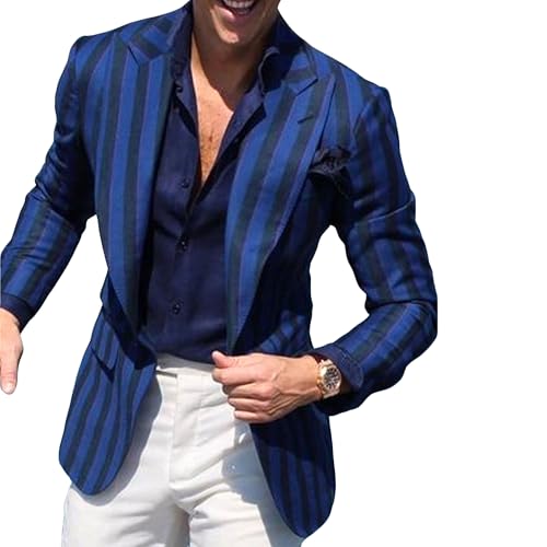 Men's Comfort Daily Groom Wedding Blazer Lightweight Formal Suit Jackets Business 2 Buttons Sport Coat