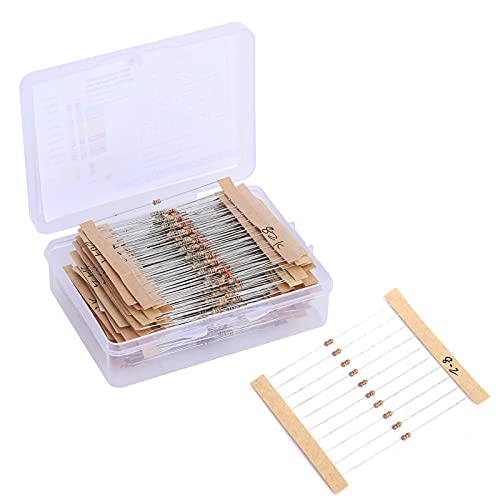 Kit de Resistor de Filme de Carbono de 64 Valores, 640 Unidades 1Ω 10MΩ 1 6W Conjunto de Pacotes Var