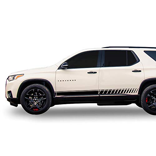 chevrolet racing decals - Bubbles Designs Decal Sticker Vinyl Offroad Racing Stripes Compatible with Chevrolet Traverse 2018