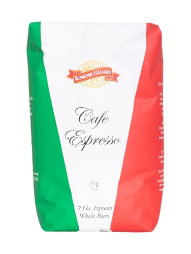 Best Coffee Beans for Italian Espresso: Top Picks for Rich, Bold Flavor 9 Supremo Italiano Cafe Expresso Whole Bean Coffee Cafe Gourmet Coffee Classic Italian Espresso 2 Lb, Black