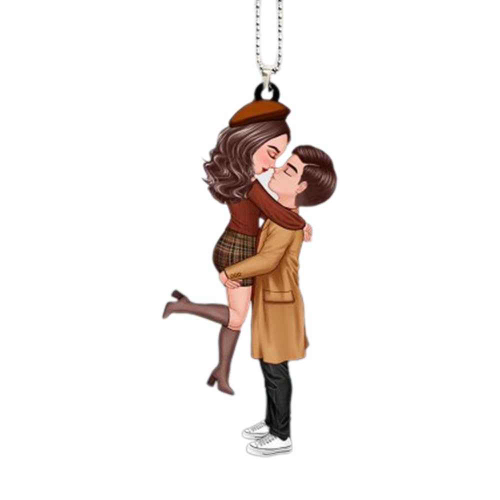 Couples Key Chains Personalized Personalized Doll Couple Kissing Hugging Acrylic Keychain Couple Keychains Personalized