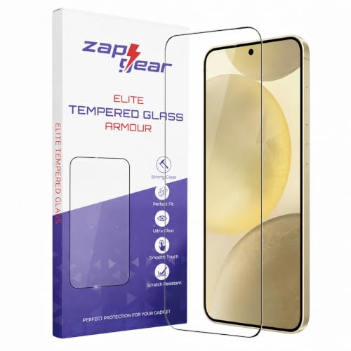 Image of Tempered Glass for Samsung Galaxy S24 and Galaxy S24 Snapdragon Edition (6.2Inch) Bubble Free Installation | Case Friendly HD Clear Guard