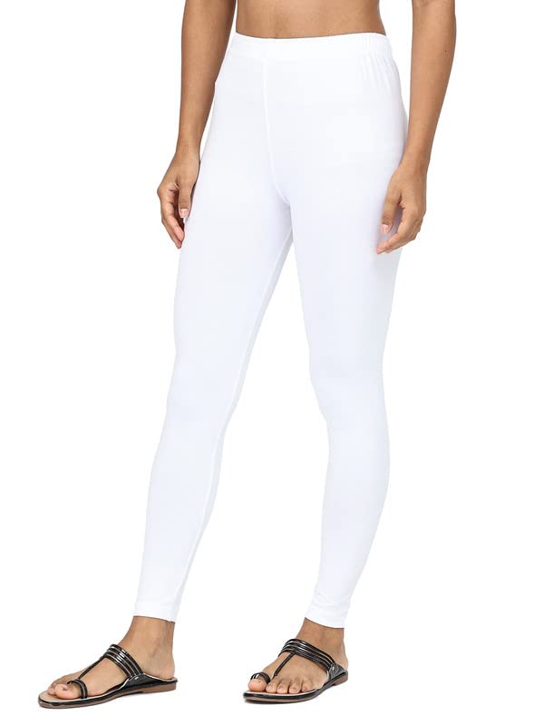 Image of Robinbosky Premium Stretchable Cotton Ankle Legging for Women | Suitable for Formal wear & Casual wear | High-End Elastic Makes The Leggings Squat Proof and Durable for Travel, Yoga, & Workout.