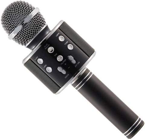 ABB INDIA Solutions & Services GIGAGLITZ Karaoke Microphone Wireless, MM Portable Handheld Singing Machine Condenser Microphones Mic and Bluetooth Speaker Compatible with All Smartphones(Multicolor)
