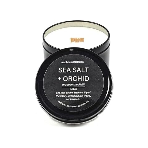 Anchored Northwest Sea Salt & Orchid Candle Cover