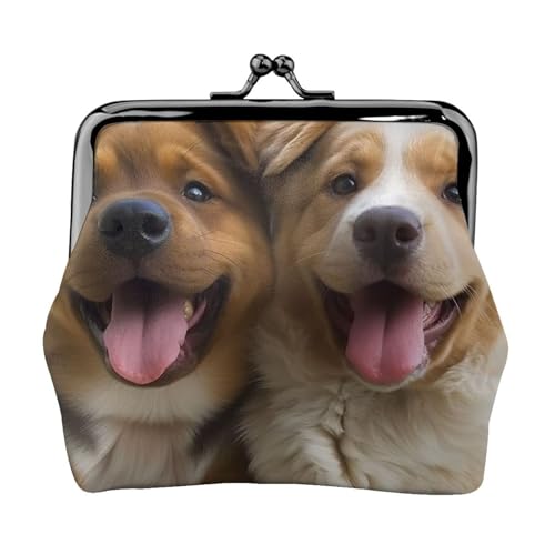Porte-monnaie amusant en cuir synthétique vintage pour homme et femme