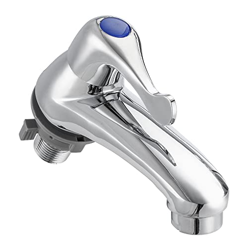VONATES Bathroom Taps, Pair of Basin Taps Chrome, Thickened and Lengthened Bathroom Faucet Set, Hot and Cold Faucet for Balcony Basins - Image 3