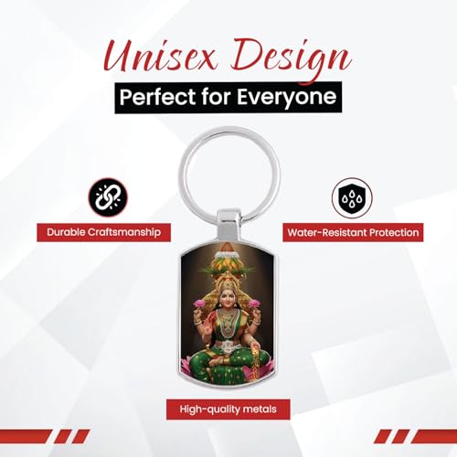 Image of Stylish Metal Keychains with Permanent Glossy Print - Inspirational Quotes & Spiritual Designs - Perfect Key chains for loved ones, Personal Use, Gifts & Return Gifts