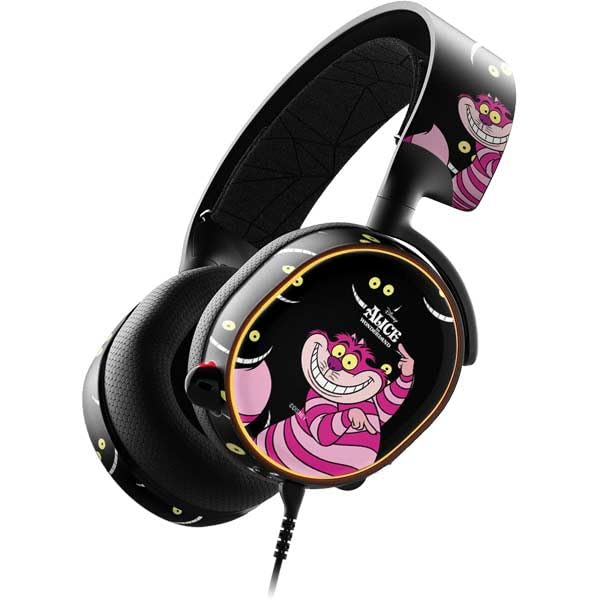 Skinit Decal Audio Skin Compatible with SteelSeries Arctis 5 - Officially Licensed Disney Alice in Wonderland Cheshire Cat Design