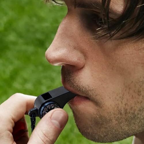Camping Whistle with Compass - 3 in 1 Outdoor Multifunctional Tool with Thermometers | Loud Survival Whistle, Compass Outdoor Survival Equipment for Hiking, Camping – Image 6