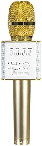 YOTOSAN Bluetooth wireless 2 in 1 Handheld Karaoke Microphone,Portable Stereo Bluetooth Speaker Player Mini KTV Machine for iPhone and Android Smartphone.