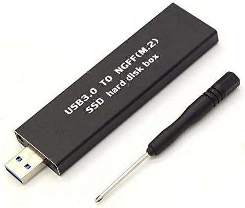 INTEFIRE M.2 SSD Enclosure USB 3.0, NGFF Portable USB Case, External M2 SSD Reader, SATA Based Key B Solid State Drive Adapter Converter as External Hard Drive Support 2230 2242 2260 2280