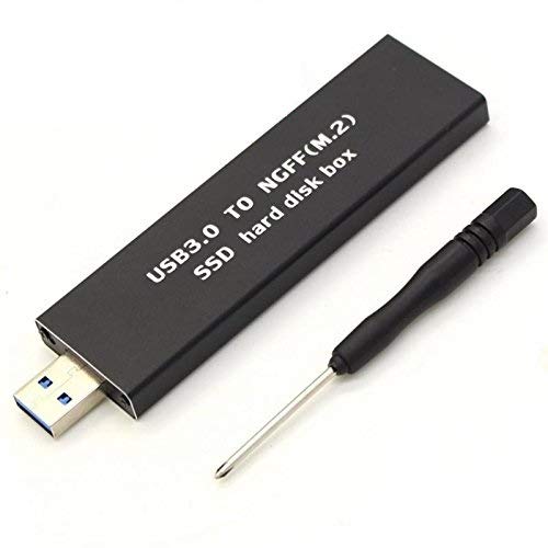 INTEFIRE M.2 SSD Enclosure USB 3.0, NGFF Portable USB Case, External M2 SSD Reader, SATA Based Key B Solid State Drive Adapter Converter as External Hard Drive Support 2230 2242 2260 2280