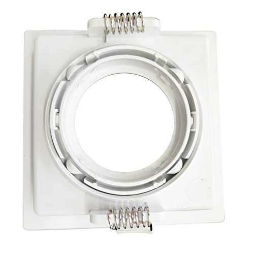 KIT Spot Embutir MR16 Quadrado Recuado BR+ Lâmpada LED 3000K