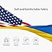 Joisbs American & Ukraine Flag Elevate Your Performance with Fashionable Sweatbands - Ideal for Any Activity!