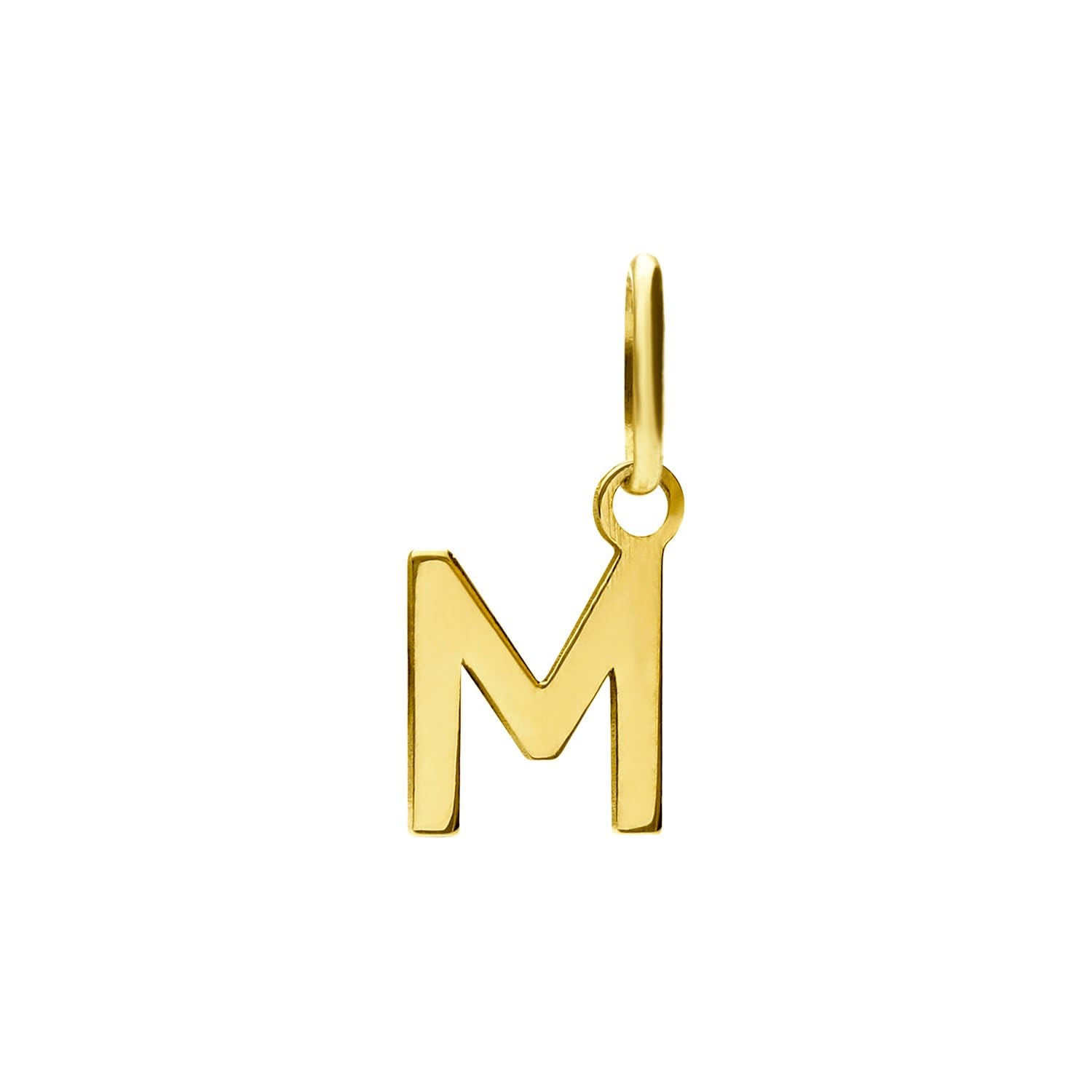 Lucardi - Damen 14 Karat Gold Buchstabenanhänger Alphabet - Anhänger - 585 Gold - Gelbgold - Nickelfrei