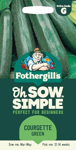 Fothergills Oh Sow Simple Courgette Green Vegetable Seeds Sow: FebMay