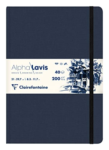 Carnet croquis Clairefontaine A4 con tapa rígida y 40 hojas de papel marfil de 200g