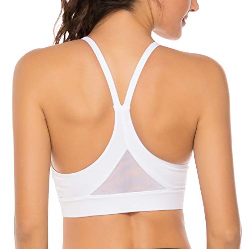 nine bull Sports Bra for Women - Womens Strappy Sports Bra Mesh Open
