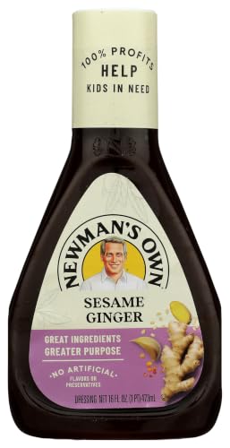 Image of Newman's Own Sesame Ginger Salad Dressing, 16-oz. (Pack of 6)