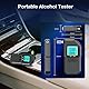 Alkoholtester Polizeigenau mit Zwei Sensoren, 30 Mundstücken, Professioneller Atemalkoholtester mit LCD-Digitalanzeige, Tragbarer Alkoholmessgerät für Den Persönlichen und Professionellen Gebrauc