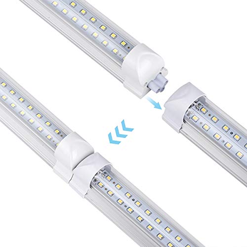 Singteam 8FT-YT-V-C-C-10 10Pack 8Ft Led Shop Light Fixture, 90W Integrated Led Tube Light,10000Lm thumb #1