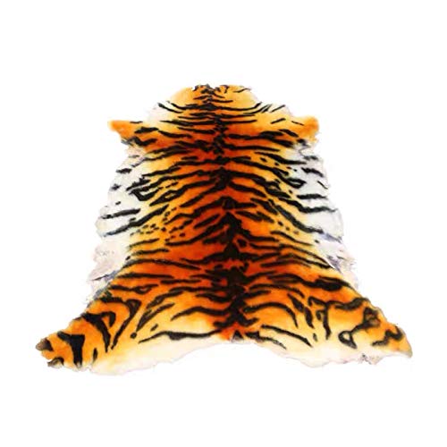 Gracefur Area Rug Tiger And Leopard Skin Printed Decor Rugs Super Soft Real Australia Sheepskin Carpet For Living Room, Bed Room, Sofa And So On 1 Pelt (Tiger) #TOP6