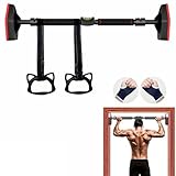 Barra De Dominadas,Türreck Klimmzugstange,Klimmzugstange Mit Wasserwaage und Kinderzugschnur, versenkbar anpassbar bis 70-100cm max. Belastung 800KG für Krafttraining zu Hause