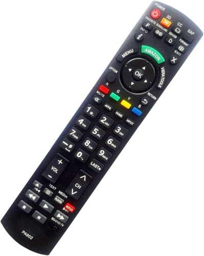 Universal Replacement Panasonic TV&DVD Blu-ray Player Remote Fit for 99% Panasonic Plasma LCD LED 3D TV & DVD Blu-ray Player, Replace N2QAYB000100 N2QAYB000221 N2QAYB00048.