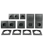 Hochwertiges anthrazitfarbenes Design mit konvexer Linienführung