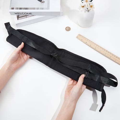 Image of GORGECRAFT Drumstick Bag with Crossbody Shoulder Strap 46x20cm Drum Stick Hanging Bag Black Portable Handbag Holder Case with Hooks and Handle for Percussion Drumstick Mallets Brushes Storage