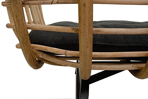 Korb-Outlet Exklusiver Retro-Design Hundekorb/Hundebett/Tierkorb Haustier Bett Groß aus Rattan mit Kissen/Modernes Bett für Katzen und Hunde Grösse XL (Natur)