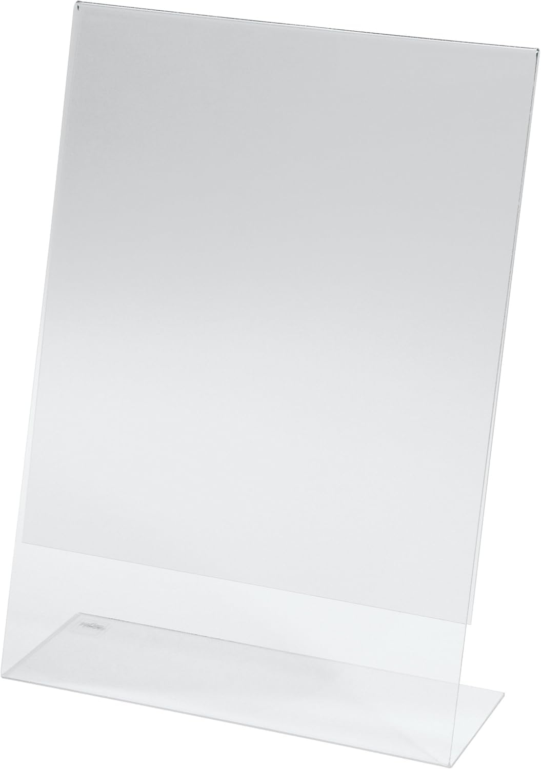 SIGEL SY450 Espositore da tavolo inclinato, 30,2x21,3x7,8 cm, per A4 verticale,, per bancone, ristorazione, ufficio, matrimonio, etc, resistente ai raggi UV, acrilico, trasparente, 3 pezzi