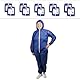 ARNOMED® Schutzanzug Einweg Extra Stark XXL [10 STÜCK] - Einwegoverall - Einweganzug - Einweg Maleranzug & Lackieranzug - Staubschutzanzug, Maleroverall & Asbest Schutzanzug - Einmalanzug Blau