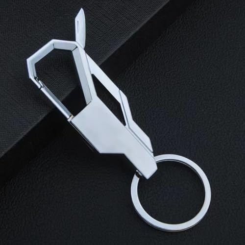 Image of THE MEN THING - Stylish Multicolor Stainless Steel Keychain for Men & Boys (Phantom Grip - Steel)