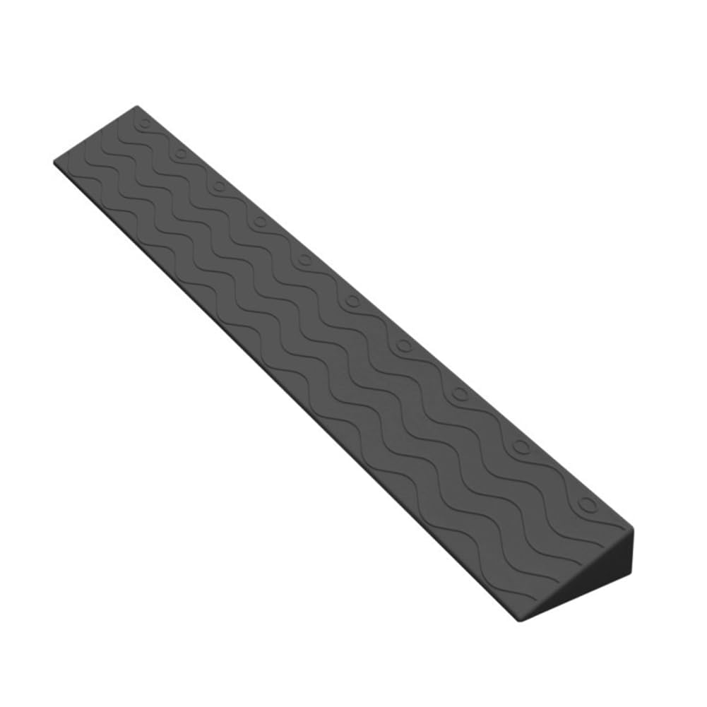 Delura Black Door Ramp, Door Threshold Ramp, Rubber Ramps For Door Threshold, Ramps For Wheelchairs, Threshold Ramps, Door Ramps For Wheelchairs 2.5Cm Schwarz