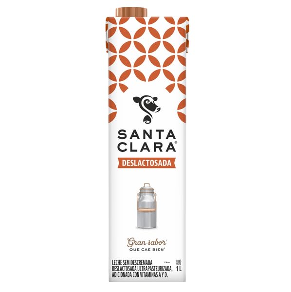 Santa Clara Leche Líquida Deslactosada 1 L