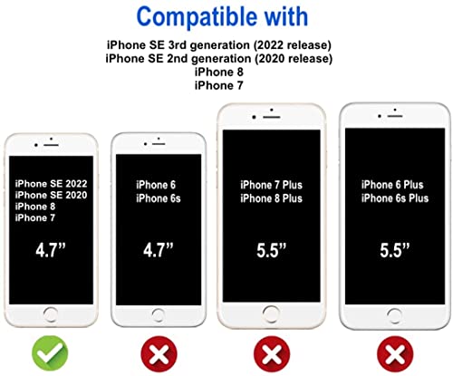 Image of NISHTECH for iPhone 7 / iPhone 8 / iPhone SE 2020 Premium Hybrid Transparent Soft Slim Dust Proof Back Case Cover Silicone with Camera Protection