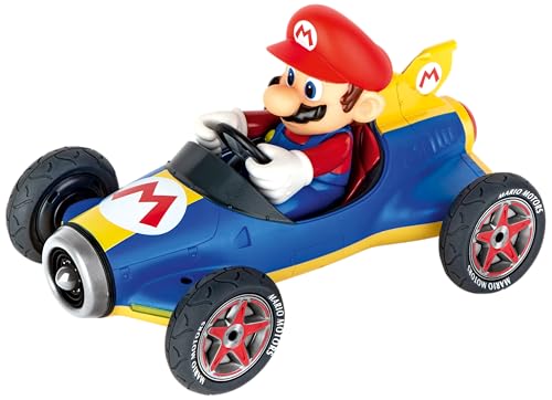 Pull & SPEED - 15813018 - Carrera Pull & Speed I Mario Kart - Mach8 Twinpack I Aufziehauto Rennauto I Pull and Speed Auto mit Rückziehmotor I Für Jungs und Mädchen ab 6 Jahren & Erwachsene I Rennbahn