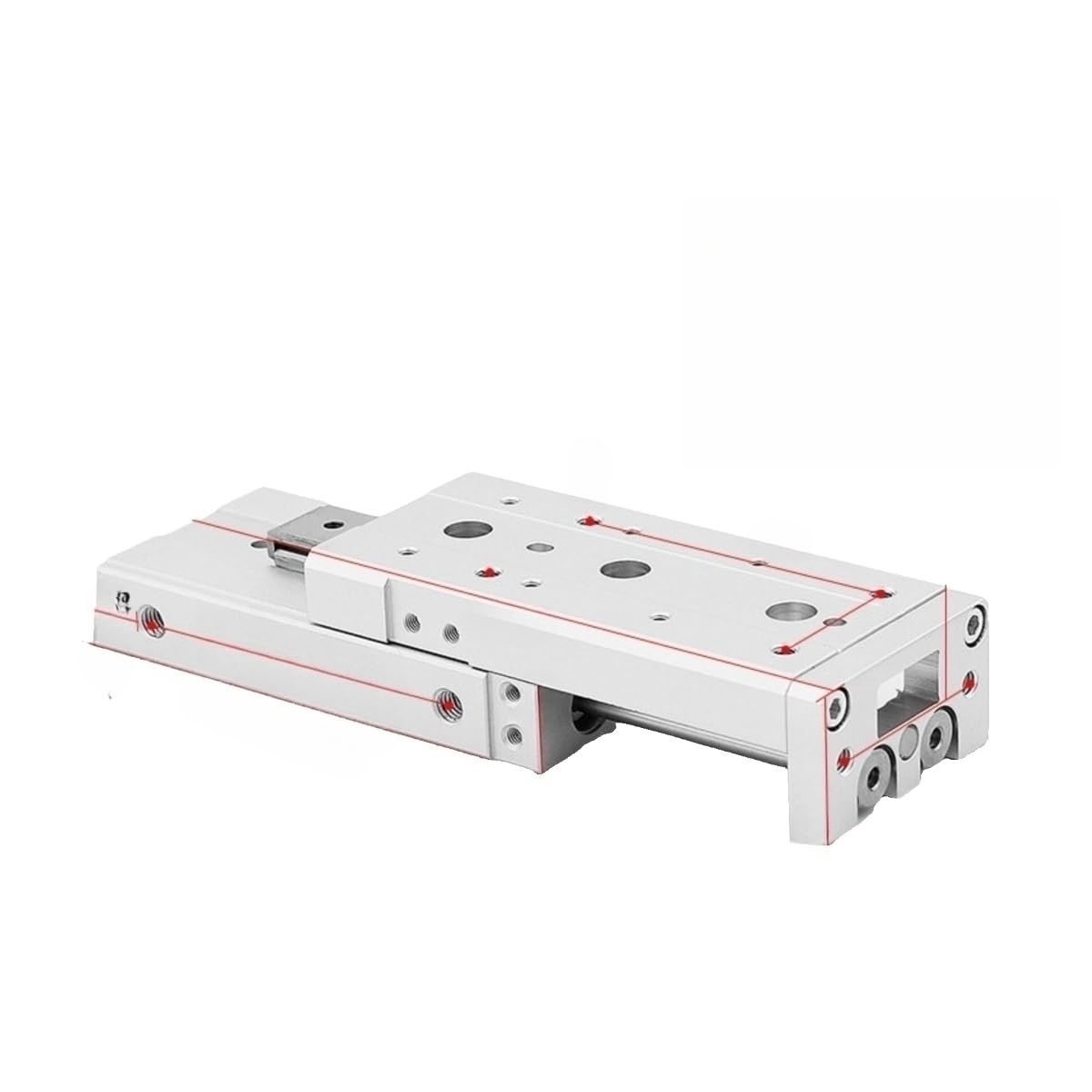 Cylindre pneumatique MXS12 rail slide pour vérin de guidage mécanique