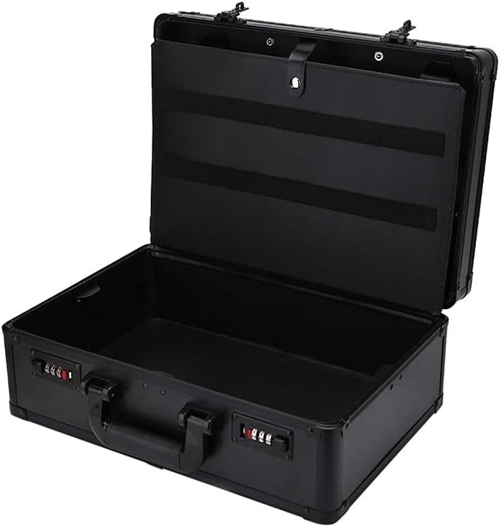 Portable Barber Stylist Travel Metal Box Hairdressing Toolbox Lock Storage Bag(D)