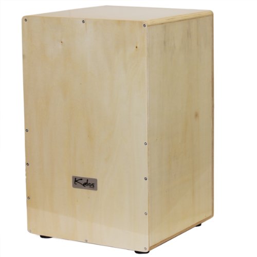 Kalos by Cecilio KP_CJ-NW Cajon, Natural Finish with F-holes